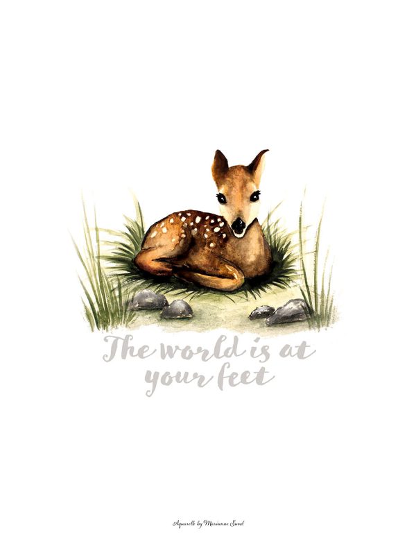 The world is at your feet (Deer) Schn?ppchen – Bild 2