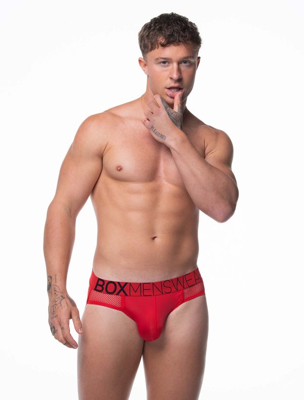 Totally Transparent Varsity Mesh Jockstrap - Direct Red Schn?ppchen