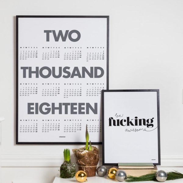 2018 Calendar white Mode – Bild 3