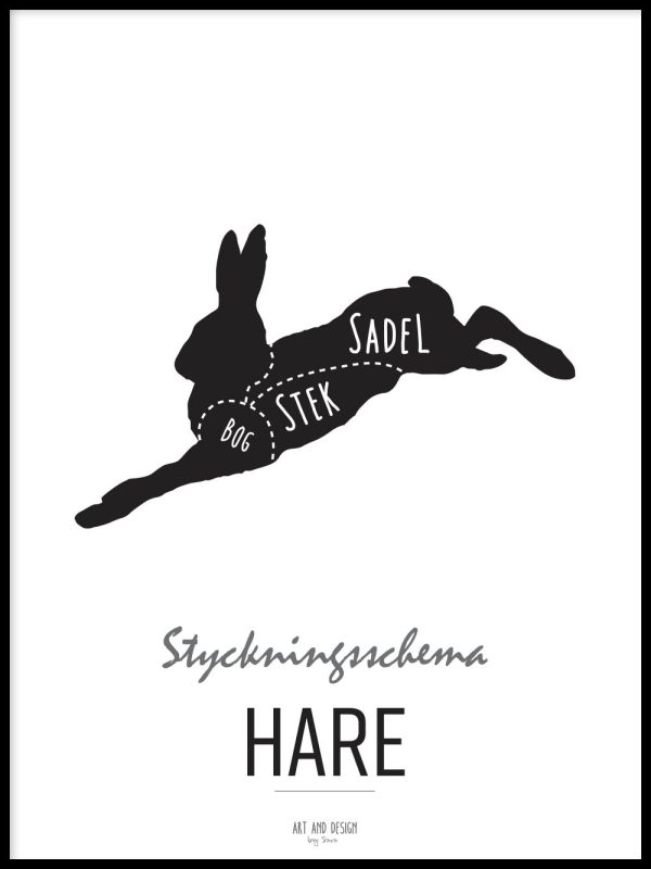 Cutting chart, Hare Rabatt
