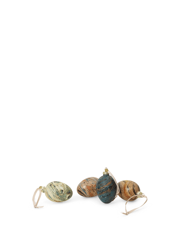 Marble Easter Eggs - Set of 4 - Mixed Verkauf