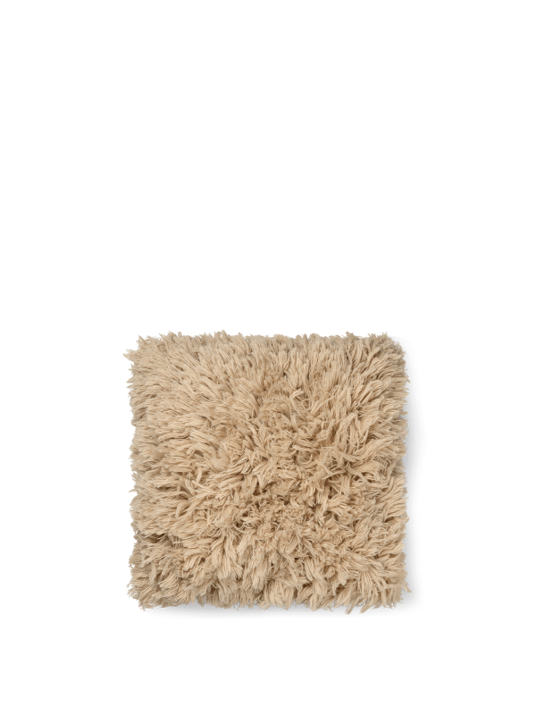 Meadow High Pile Cushion Cover - Light Sand Mode