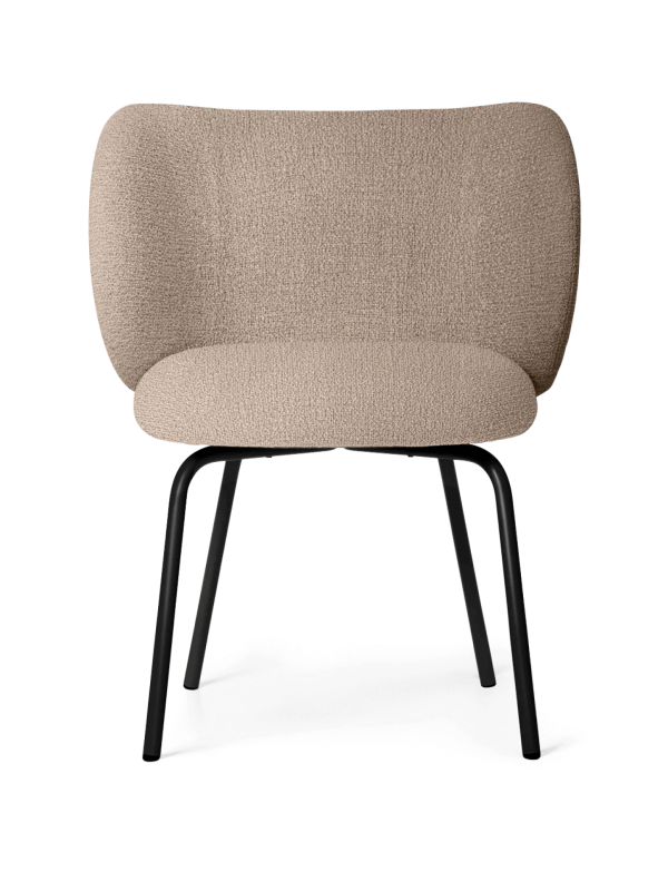Rico Dining Chair - Black - Bouclé - Sand Rabatt
