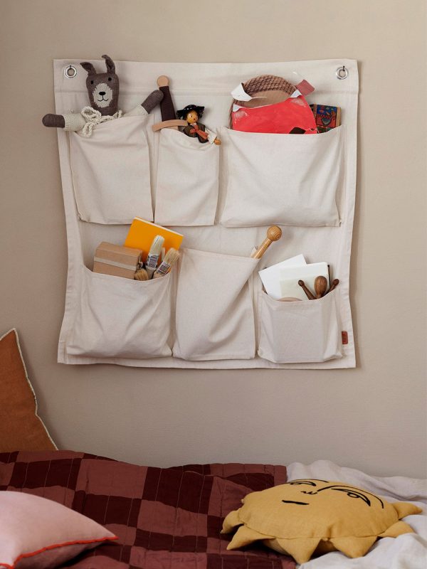 Canvas Wall Pockets - Off-white Mode – Bild 2