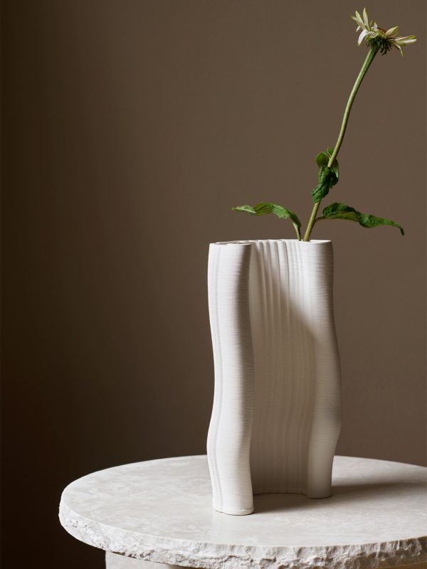 Moire Vase - Large - Off-White Schn?ppchen – Bild 2