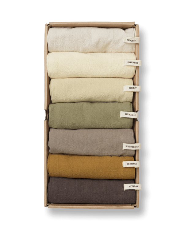 Day Tea Towel - Set of 7 - Calm Schn?ppchen